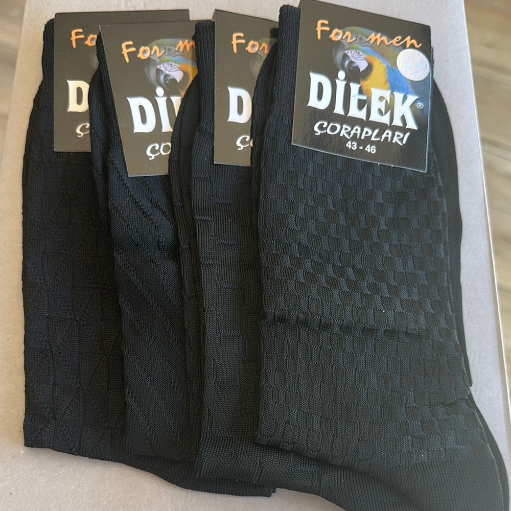 Black Patterned Tights - Picture 4 of 4